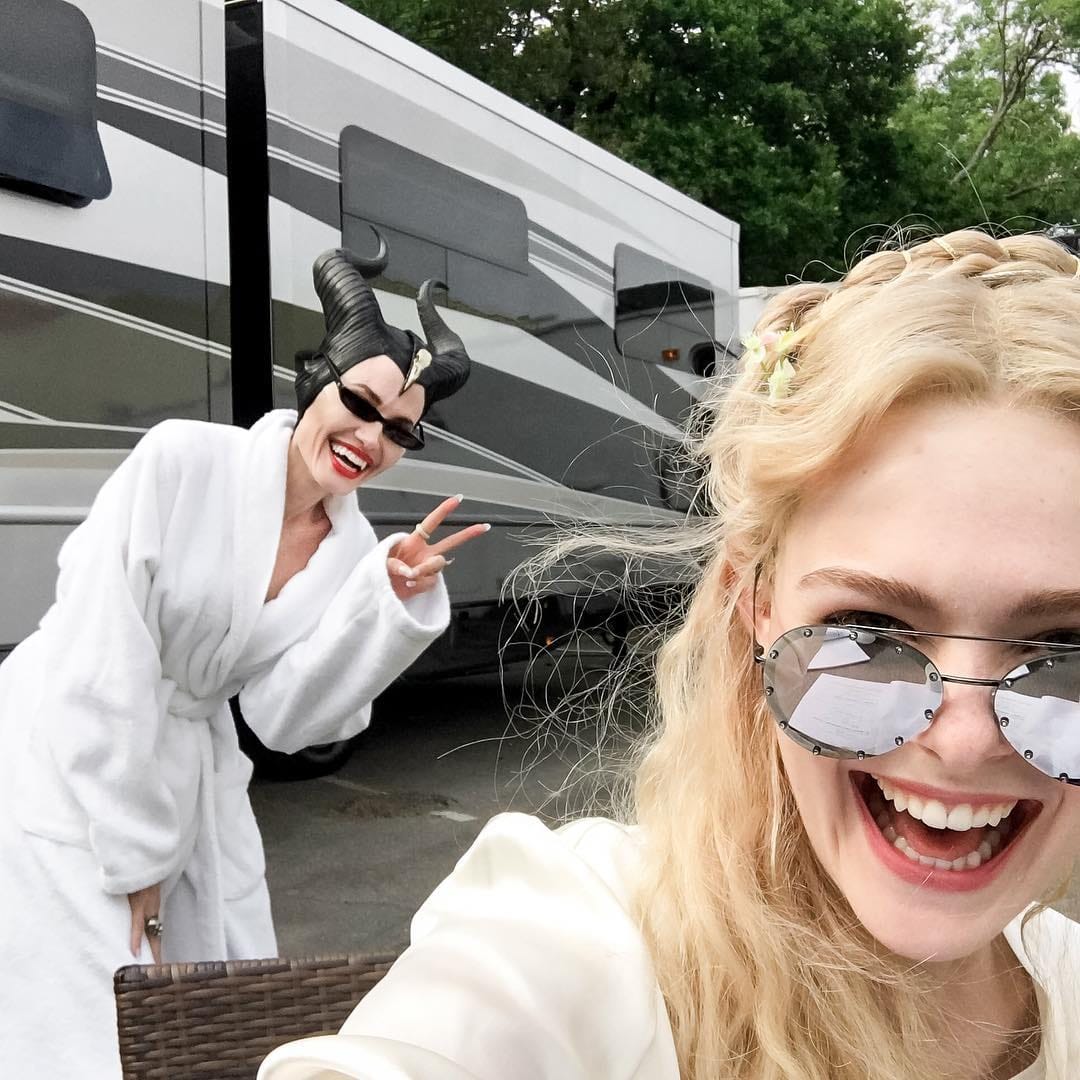 Angelina Jolie has come on Instagram shared her upcoming film Maleficent 2 set photo