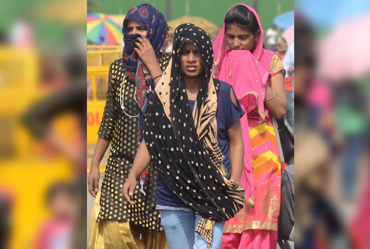 people relax to heat wave in delhi ncr weather change
