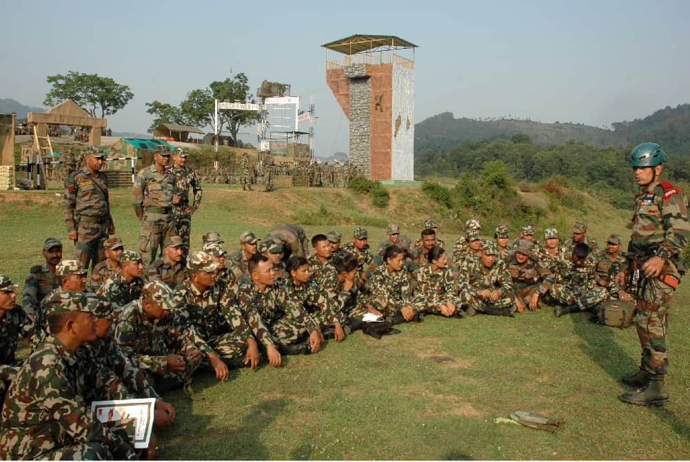India nepal surya kiran 13 joint military operation photos