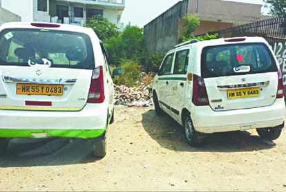 man use two car in same number at gurugram 