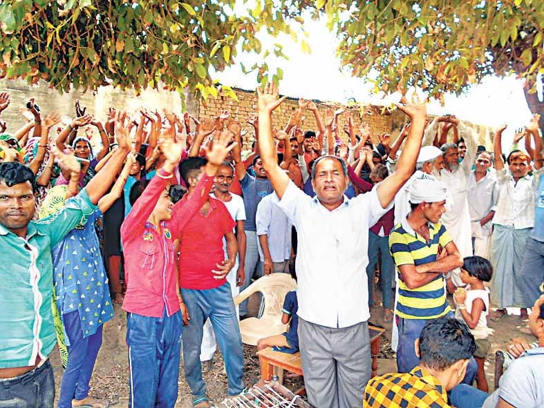 protest of farmers 