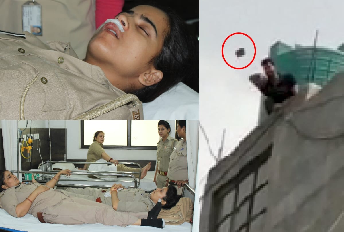 Attacked on police team after they stopped illegal construction in noida, 9 policemen injured