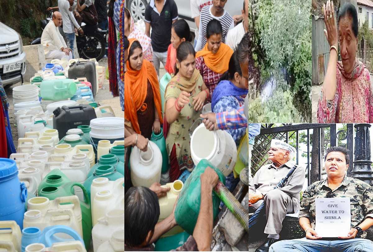 water crisis shimla protests and chakka jam for water in shimla city