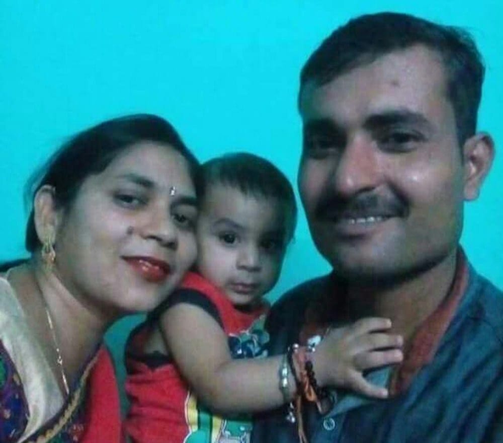 husband, wife and child cremated