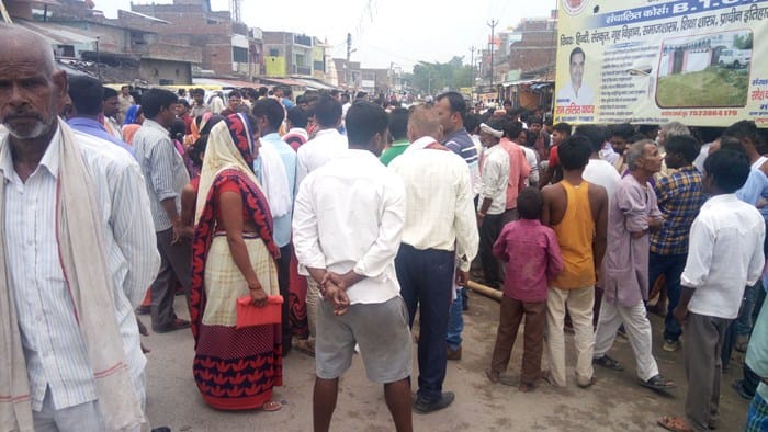 angered over police, road jam