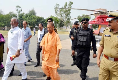 Yogi Adityanath in Etawah on Friday 