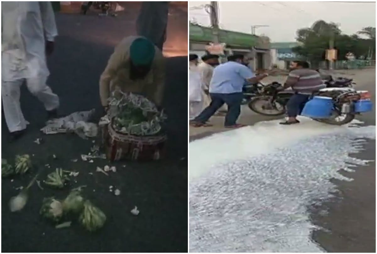 Farmers thold back supplies like vegetable, fruits and milk from being supplied to cities