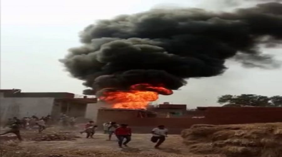 There was a fierce fire in the house in Meerut, two die and many injured 
