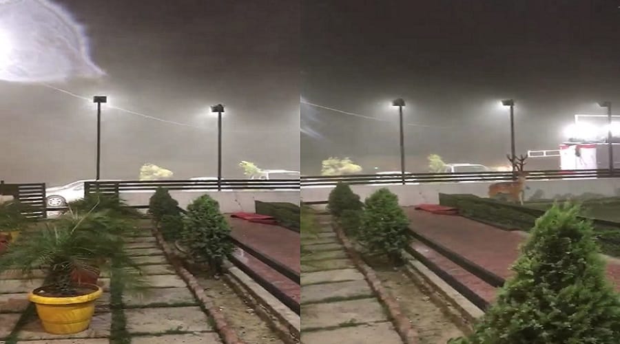 Fast thunderstorms in West UP, warnings issued in many cities