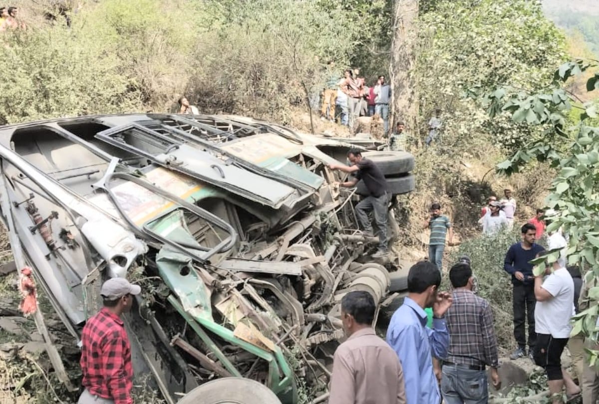 Nine killed, 20 injured HRTC bus falls into gorge in Shimla Himachal Pradesh