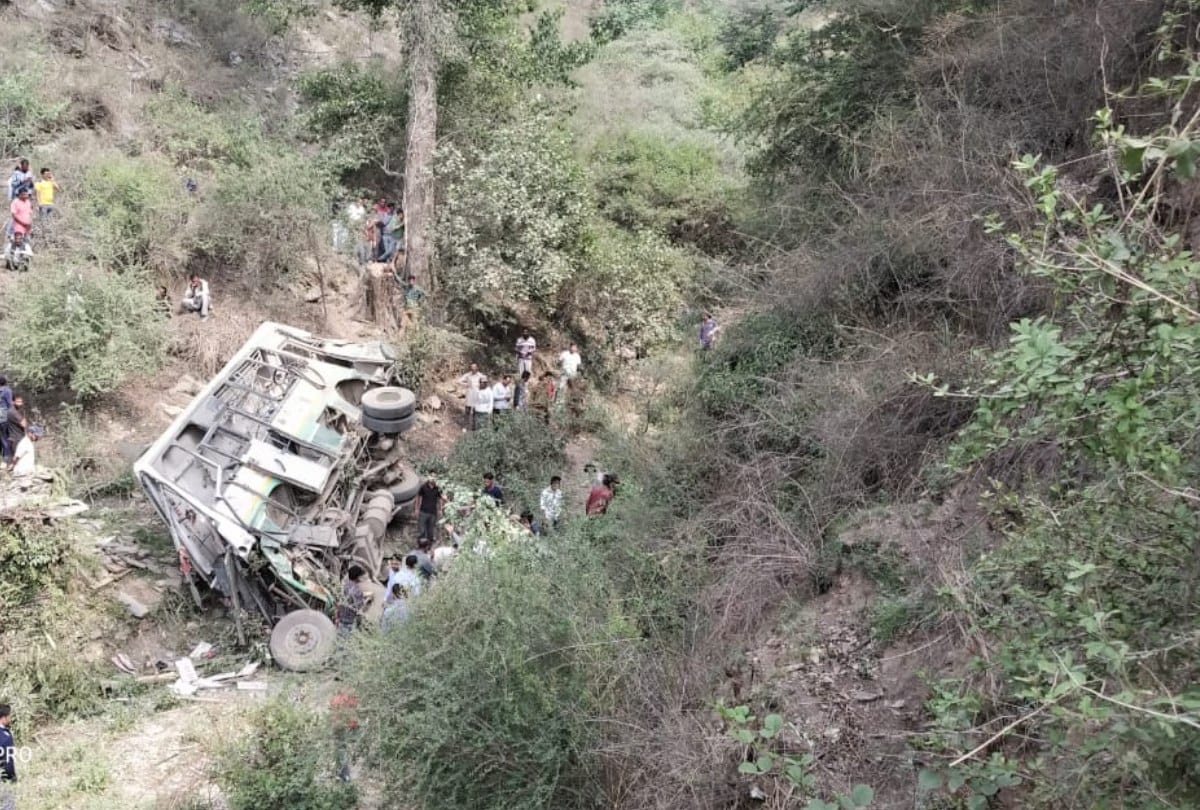 HRTC Bus Falls Into Gorge In Shimla Nine Killed, 20 Injured 