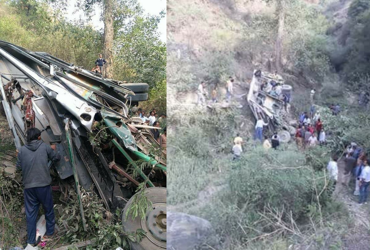 HRTC Bus Falls Into Gorge In Shimla Nine Killed, 20 Injured 