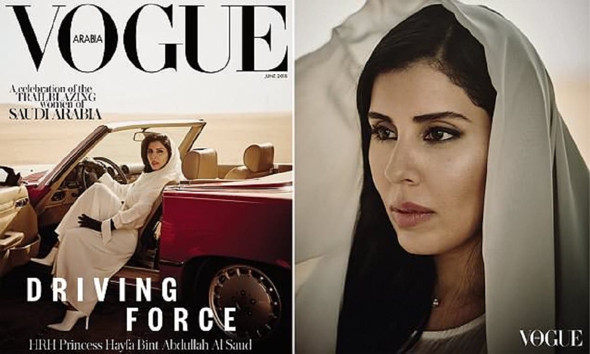 storm in Saudi Arabia because of princes photo on vogue magazine cover page