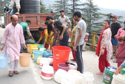  shimla water crisis, mc is not giving water supply according to the schedule 
