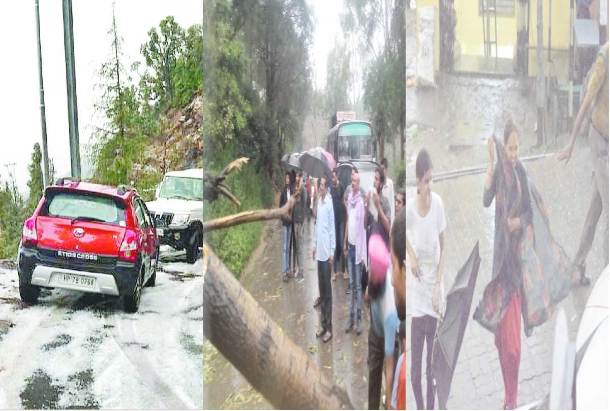  rainfall, hail storm and thunderstorm recorded in himachal