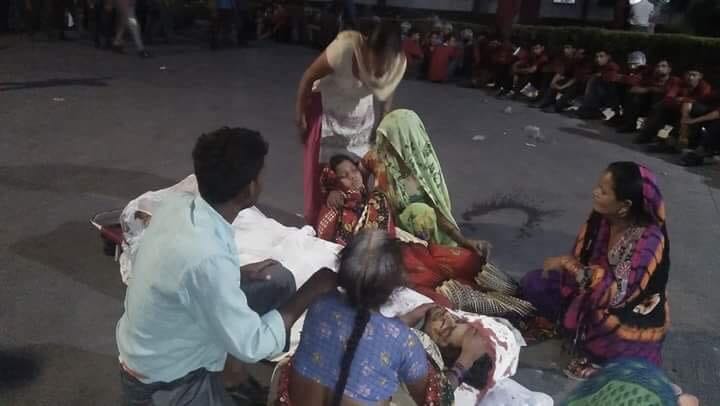 Truck Crushed Worker in rudrapur sidcul