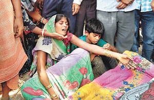 Son demanded land, beaten son, death in hospital