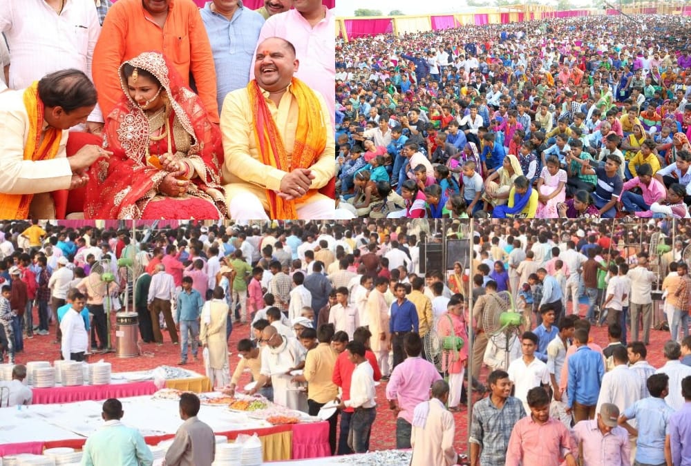 BJP MLA indra pratap tiwari reception in faizabad.