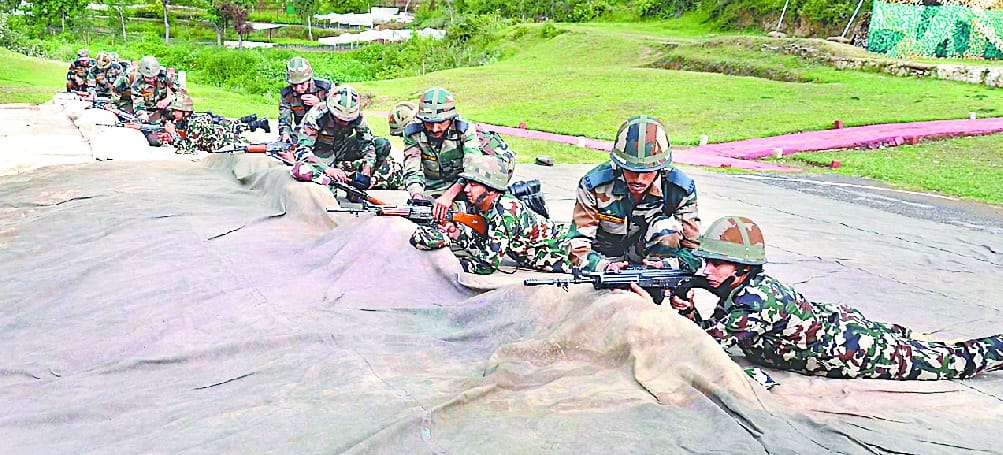 Indo-Nepalese soldiers learned tricks to deal with terrorism