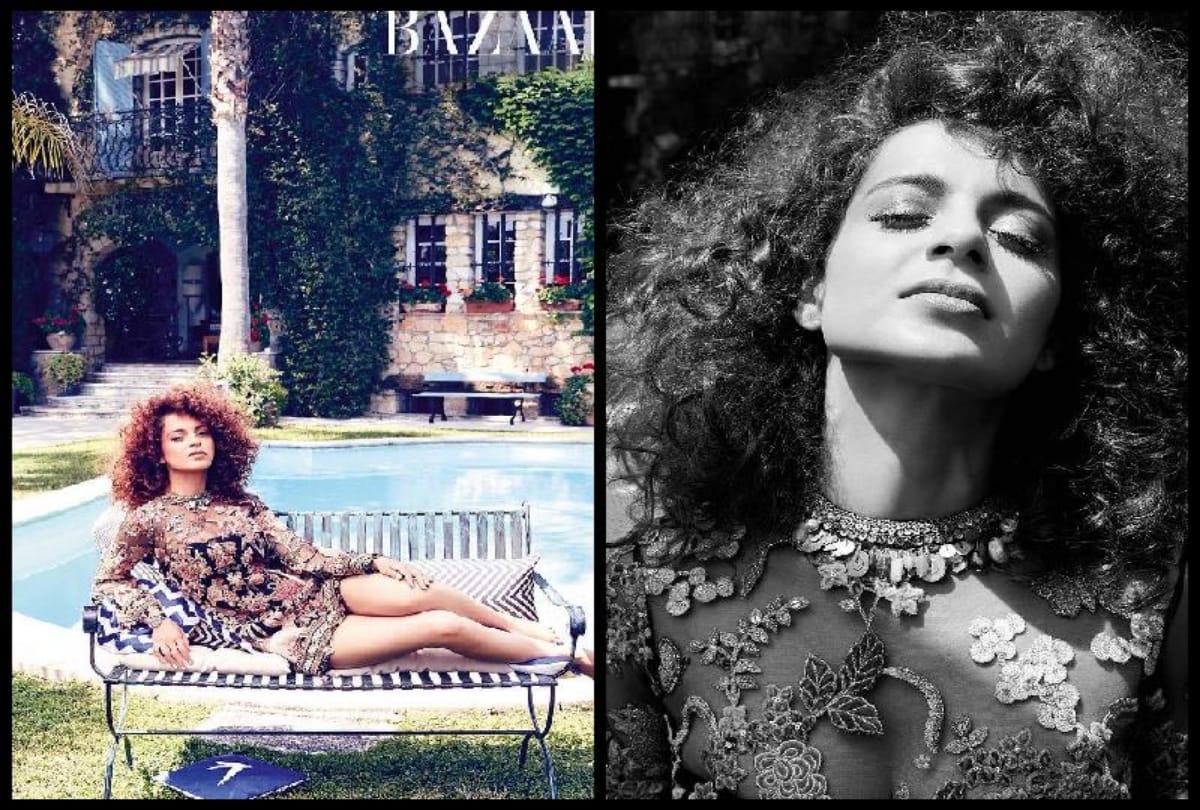 Kangana Ranaut hot photoshoot for harper bazaar magazine