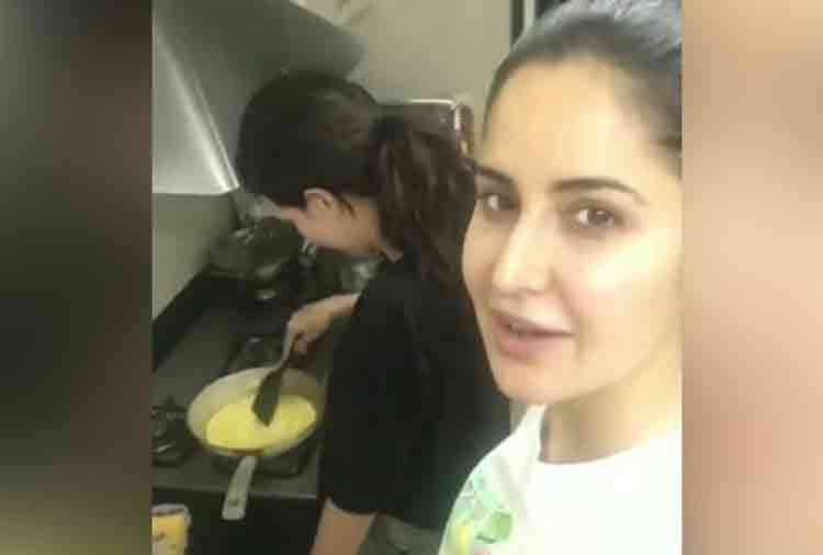 katrina kaif learns how to cook omelette from sister isabelle video goes viral