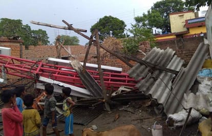 Big damage due to storm in sonbhadra and three people died