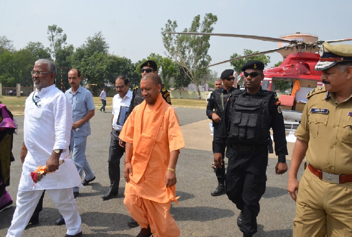 CM yogi adityanath will visit pm modi adopted village today in varanasi