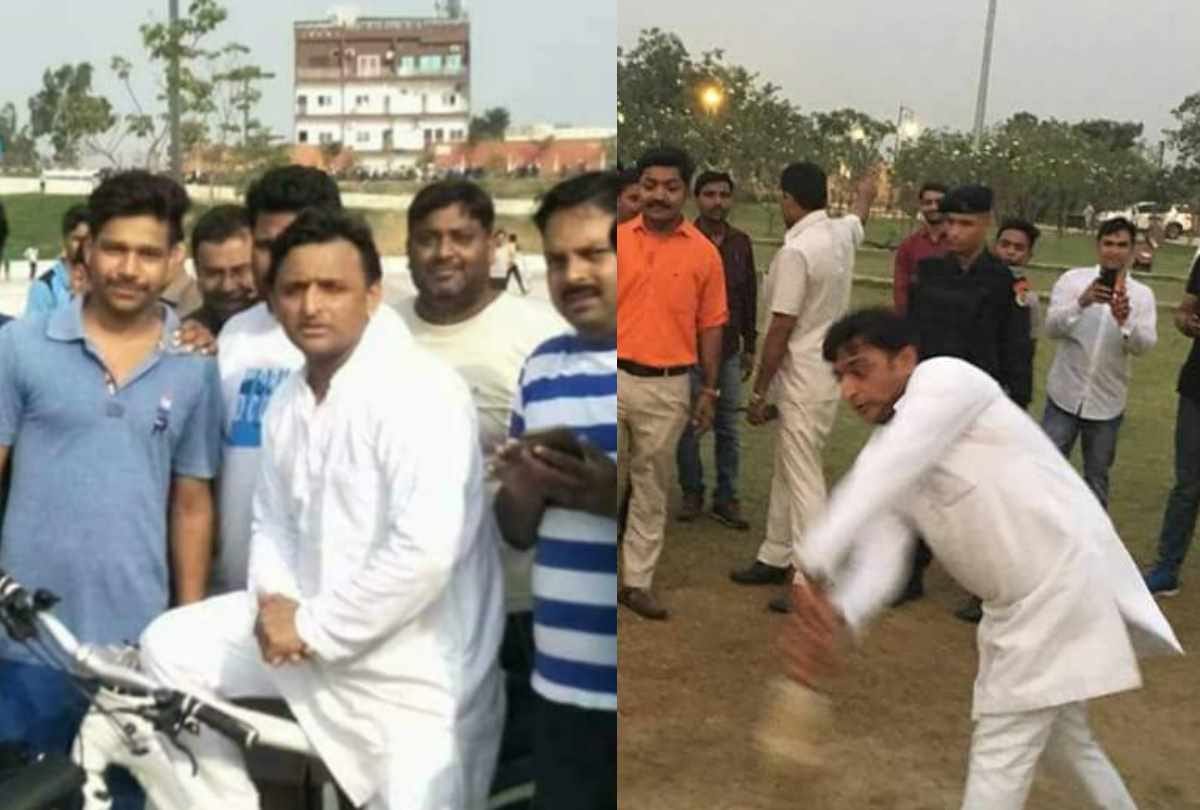akhilesh yadav cycling in gomti river front
