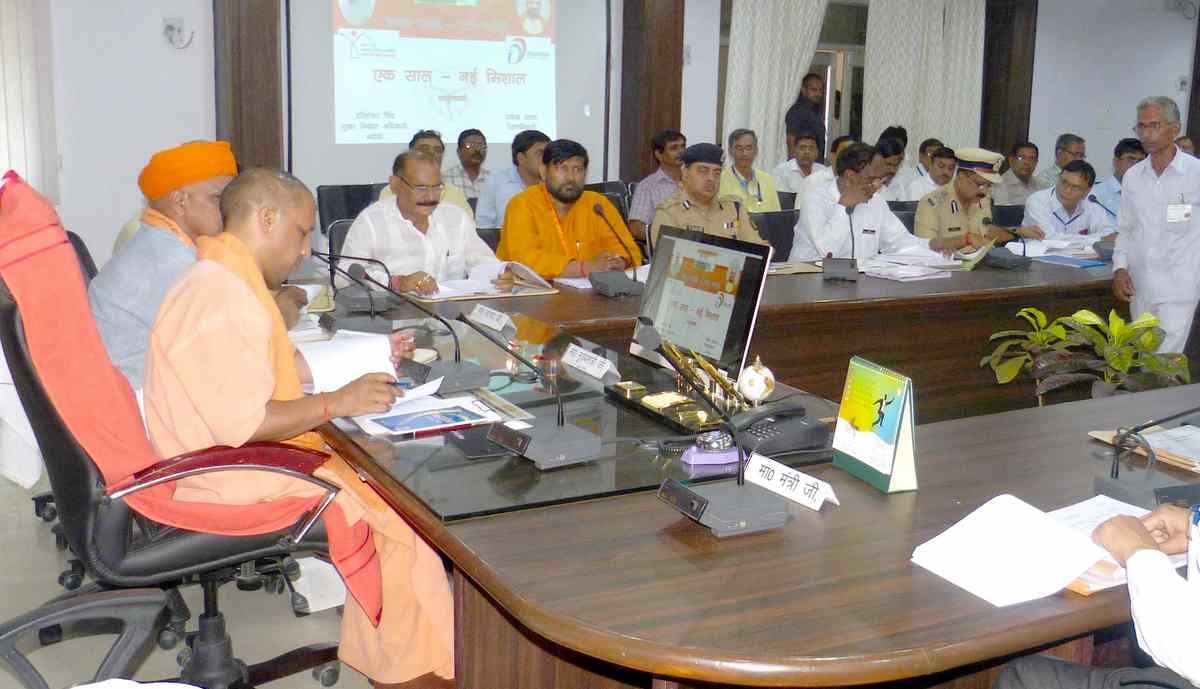 CM yogi adityanath discuss with party leader about next loksabha election