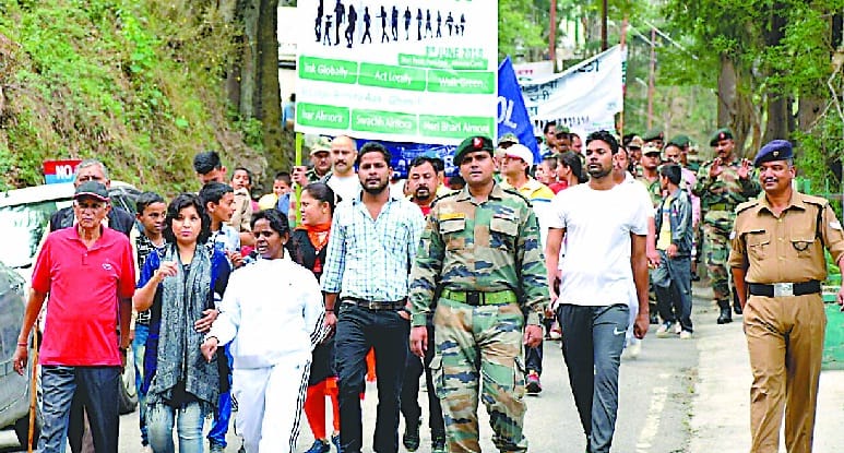 130 Infantry Battalion and the Cantonment Council came out on foot