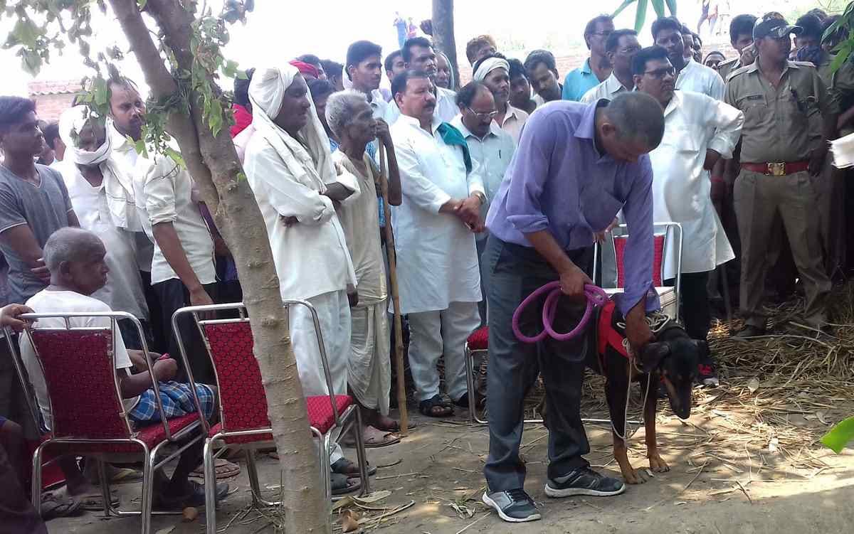 Girl child murder and dead body found on out of house