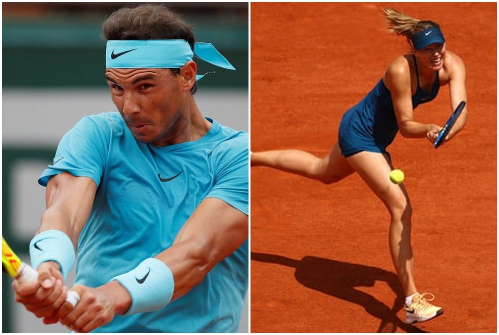 rafael nadal and maria sharapova enters in fourth round in french open