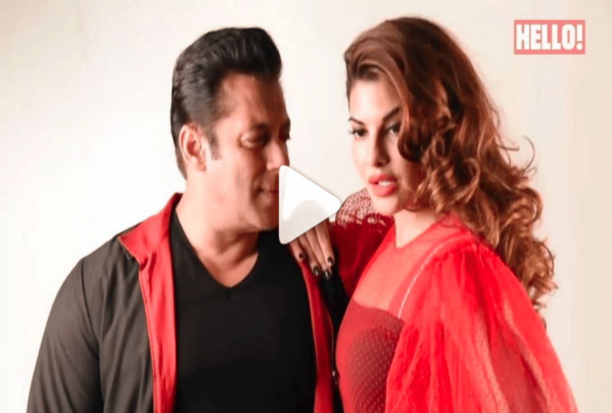 salman khan and jacqueline fernandez pose for the cover of hello june edition
