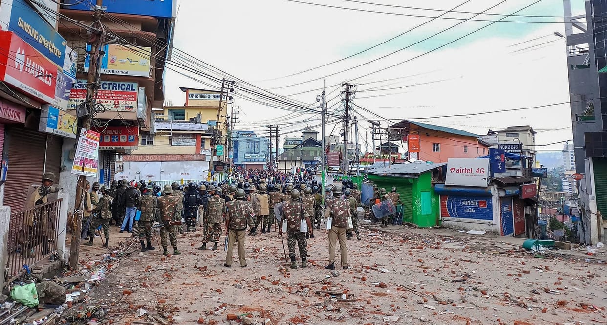 1000 central paramilitary personnel sent to Shillong