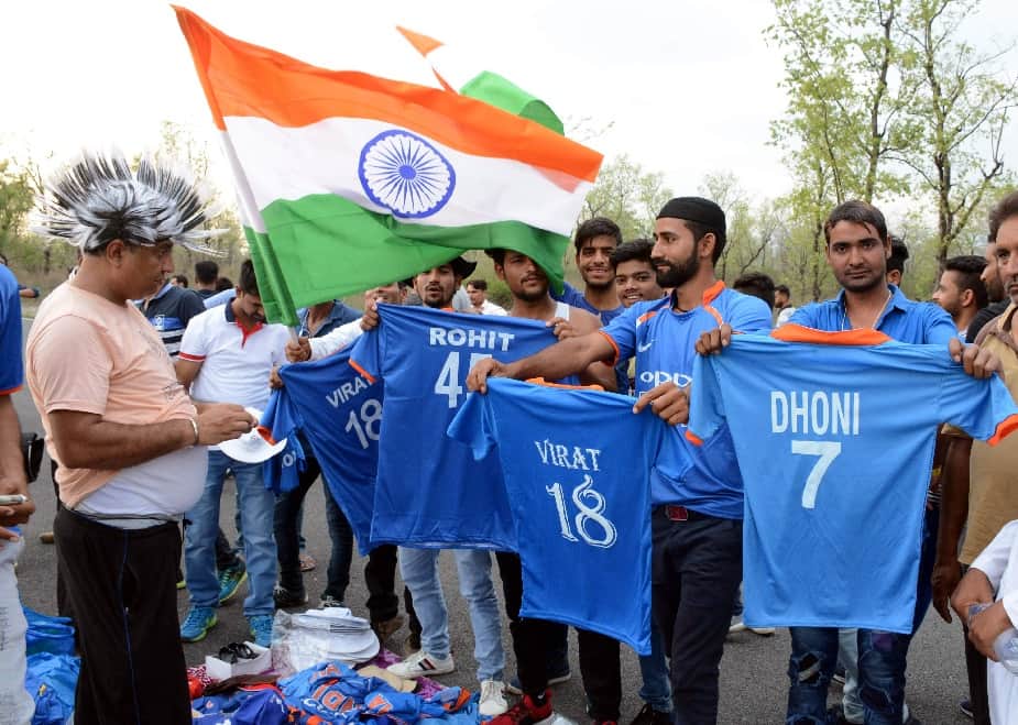 In Afghanistan and Bangladesh T20 Match in dehradun Dhoni and virat t shirt rock