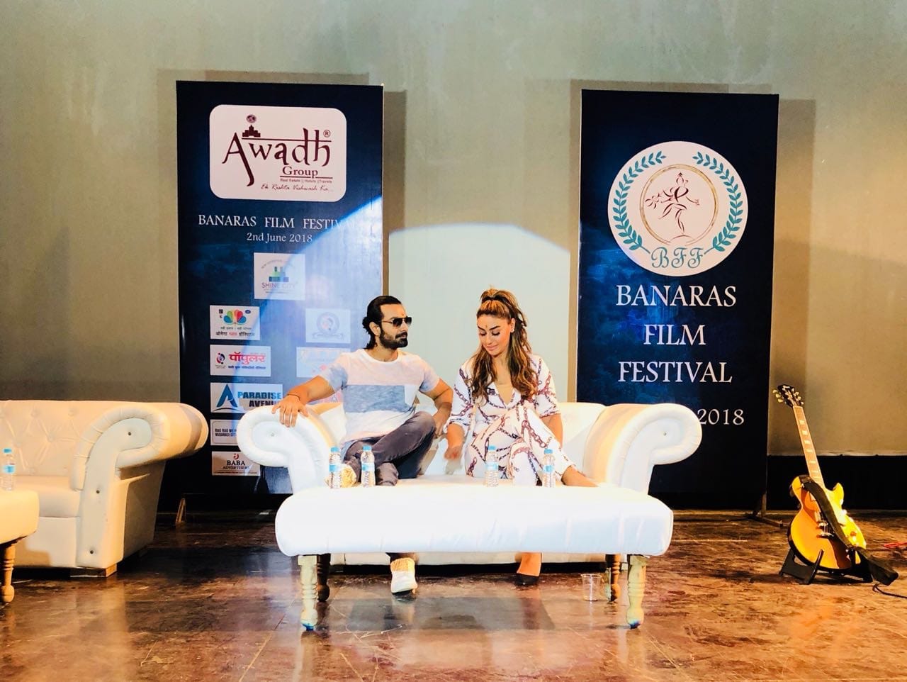 Actress Mahek Chahal and ashmit patel enjoyed in varanasi