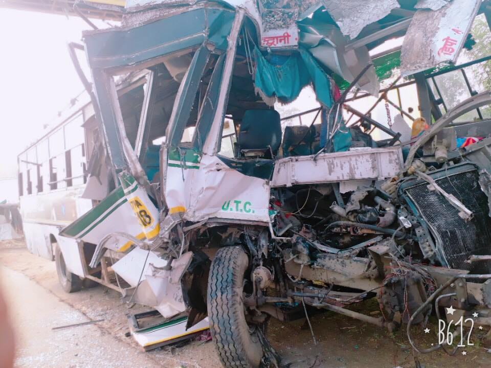 uttarakhand roadways bus accident in meerut