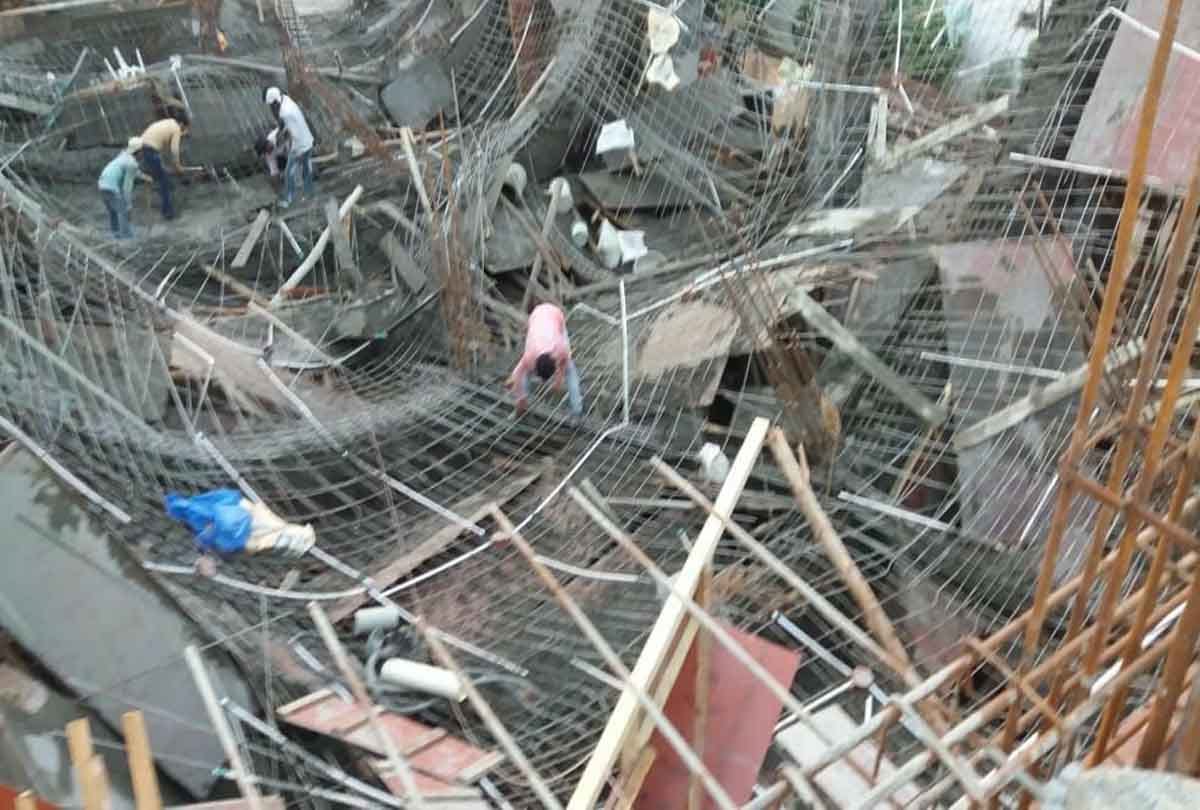 School slab collapse in hardoi