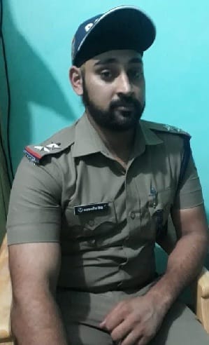 गर्जिया मंदिर प्रकरण में चर्चित एसआई गगनदीप अवकाश के बाद पहुंचे डयूटी पर