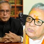 प्रणव मुखर्जी व कलराज मिश्र।