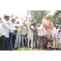 farmers removed the bike rally
