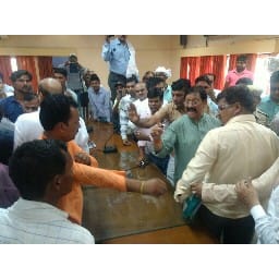 public protest in during meeting