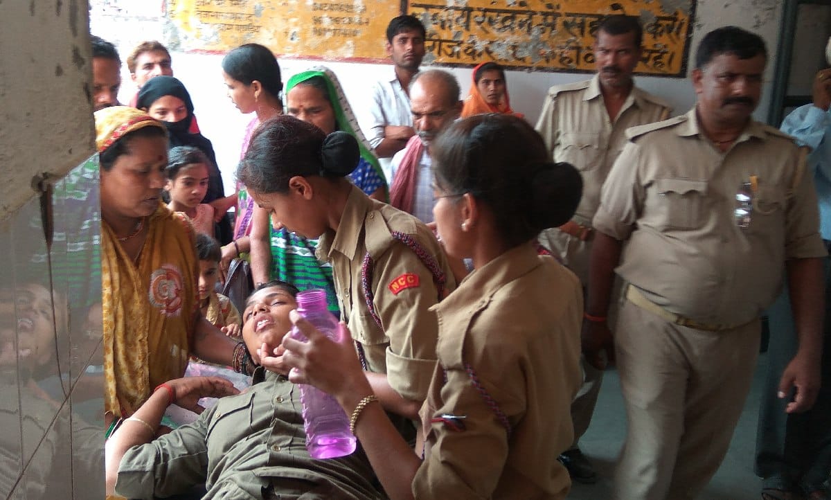 फायरिंग के दौरान कैडेट बेहोश, हंगामा