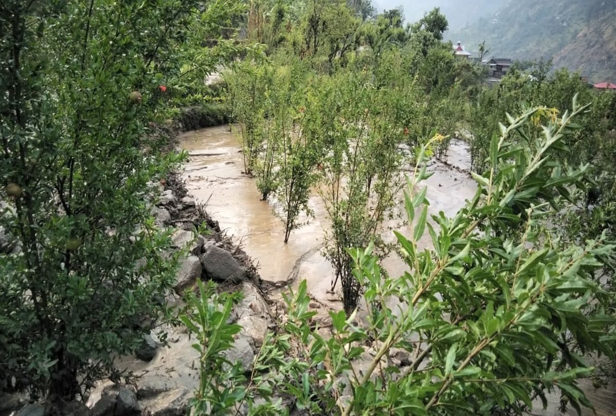 massive destruction due to cloudburst at rampur bushahr area of himachal