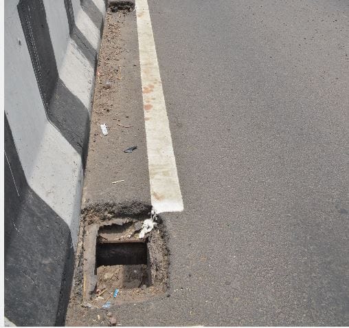 road accident may occur due to every hole on the national highway