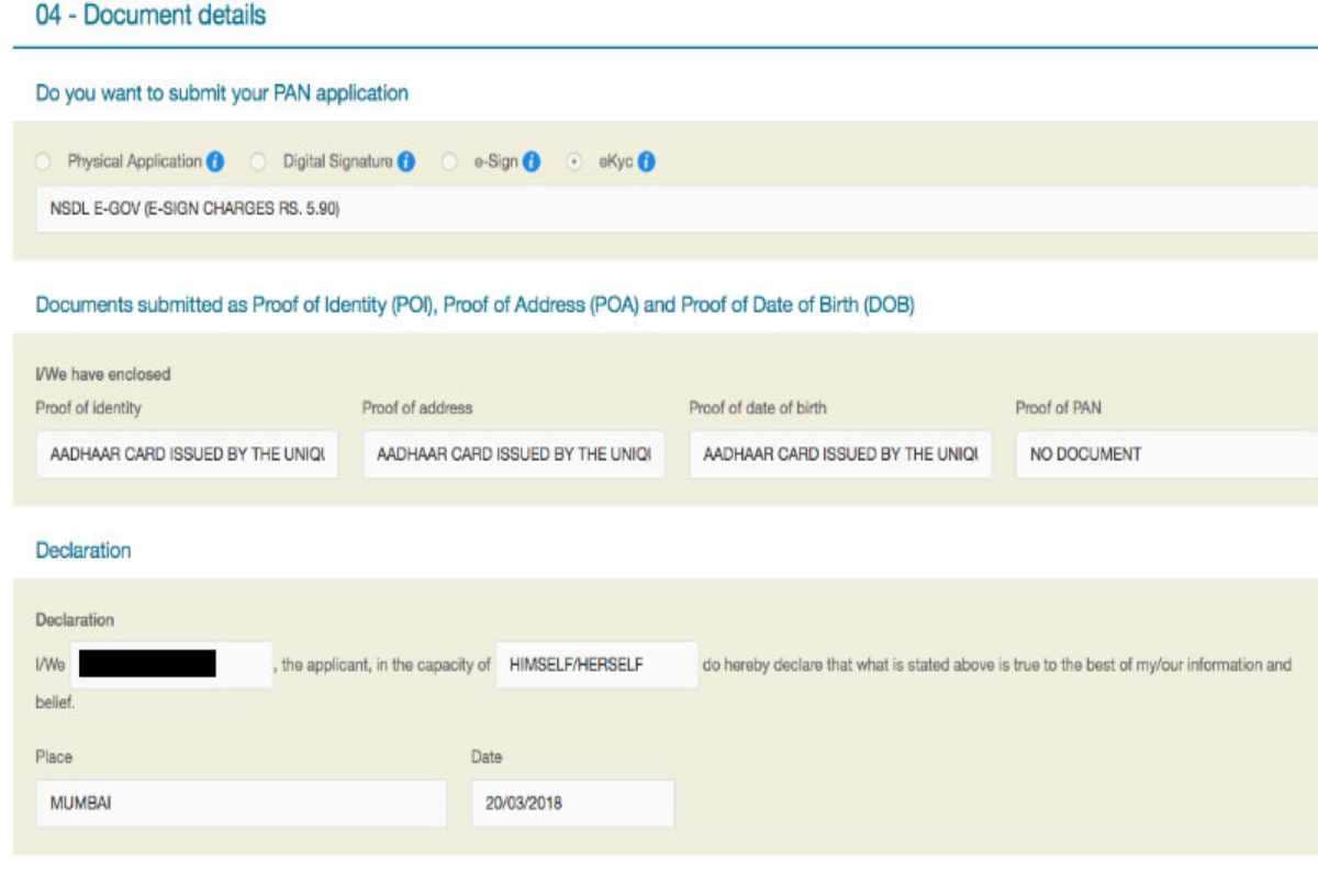 change your pan card details by aadhaar card and paying 72 rupees only