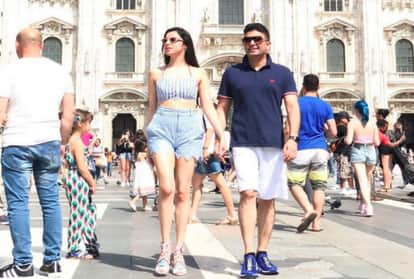 divya khosla with husband bhushan kumar enjoying summer vacation in europe