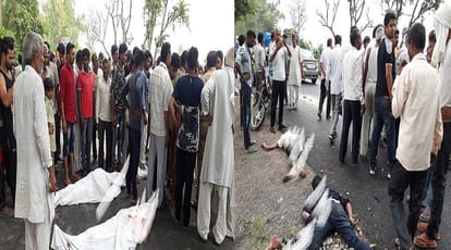Road accident in Baghpat, three killed including two brother in law