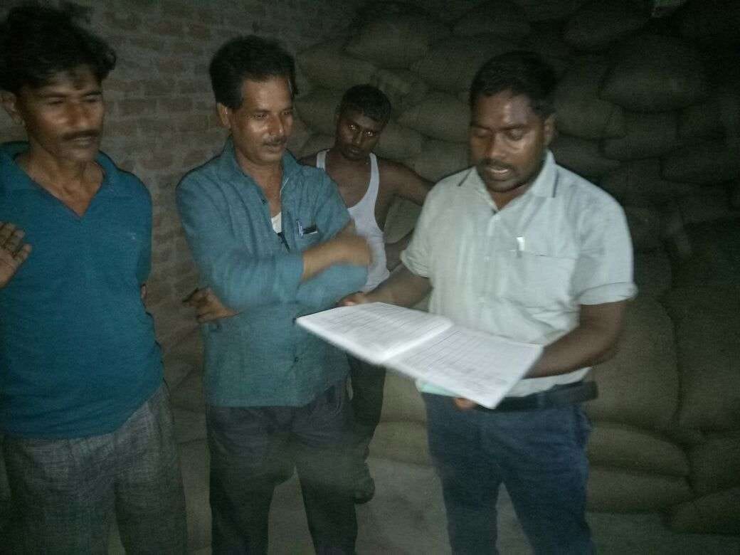 Warehouse sealed with wheat, truck sent to police station