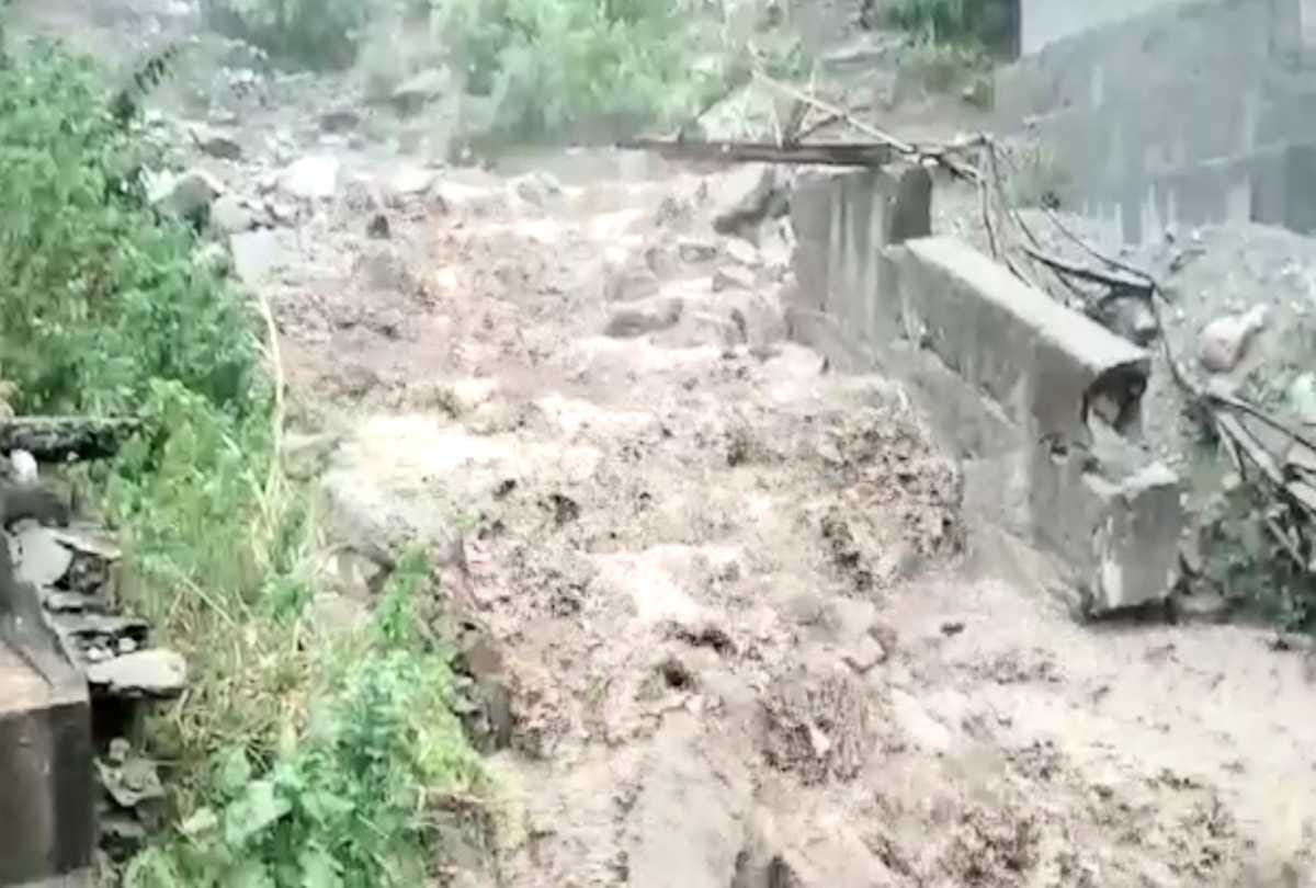 massive destruction due to cloudburst in suila village of chamba himachal